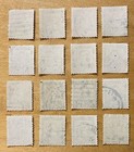 New Zealand Postage Stamp Lot Of 16 King George Vi 1938-1941 Green 1d Used