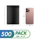 500-pack 4x7  Black Poly Bubble Mailers  Waterproof Padded Envelopes