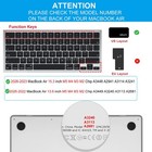 Keyboard Cover For 2026 2025 2024 Macbook Air 13    15  2022-2026   Black