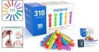 Multicolored 30g Lancets For Blood Sugar Testing - 310 Count  Less Painful Use