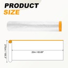 65 6ft X 106 3  Plastic Sofa Couch Cover Furniture Protector With Adhesive Strap