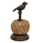 New Primitive Twine Holder Iron Garden Bird Rustic Farmhouse 7 h X 3 5 w Aged