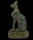 Authentic Ancient Egyptian Antique Rare Statue Of Goddess Bastet Figurine Bc