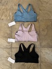 3 Pair Lululemon Zip-up Sports Bras Womens Size Xxl