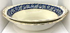 Vintage Grindley Elysian Pair Of 9  Oval Serving Bowls Cream   Blue gold Trim