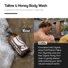 Local Revival Non Toxic Organic Body Wash Tallow   Honey  Moisturizing 16oz