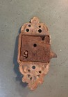 Antique Victorian Brass Ice Box Cabinet Latch Lock 1900s Vintage No Key Ornate