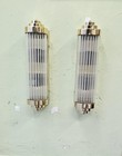 Pair Of Vintage Art Deco Brass Glass Wall Sconce Light Ship Salvage Wall Lamp