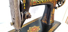 Serviced Antique  1900s Red Eye 66 Singer Treadle Sewing Machine Head  Works