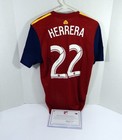 2019 Real Salt Lake Aaron Herrera  22 Game Used Signed Red Jersey M Dp38512