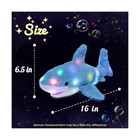 Hopearl Led Musical Stuffed Shark Lighting Up Singing Plush Toy Adj    Fast Ship