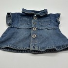 Build A Bear Rare Vintage Denim Blue Jean Dress Jumper Girl Teddy Clothes Outfit