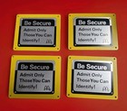 Vintage Mcdonald s Metal Placard   Be Secure  Sign 