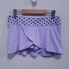 Lululemon Run For Your Money Skort 6 Small Dot Lilac Purple Skirt High Noon Run