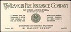 1920s The Franklin Fire Insurance Company Of Philadelphia Ink Blotter