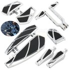 Chrome Floorboards Footboards For Harley Softail Touring Road King Electra Glide
