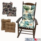 Rocking Chair Cushion Set W ties Outdoor Seat Chair Cushions 2pack Chair Cushion
