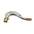 Eastern Music Silver Plated Sba Style Hand Hammered Copper Tenor Saxophone Neck