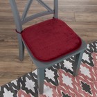 Chair Cushion With Ties Memory Foam Plush Desk Chair Seat Pad 16  X 16 