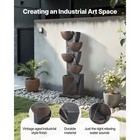 49 61  Outdoor Water Fountain 5-tier Jar-shaped Cascading Garden Led Fountains