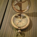 Custom Engraved Brass Compass Personalized Nautical Vintage Gift With Case 