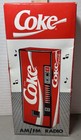 Vintage Coca-cola Coke  55 Style Vending Machine Am fm Radio With Box