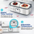 Greek Yogurt Maker With Time   Temp Control     2 Qt Probiotic Machine Bpa-free
