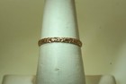 2 5mm 14k Rose Gold Engraved Hawaiian Lei Plumeria Flowers Petite Toe Pinky Ring
