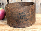 Antique Small Primitive E B Frye Wilton Nh Dry 1 Qt Wood Grain Dry Measure 