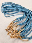 Antique Cornflower Blue Padre Trade Beads Bulk 12 Strands 2400  Beads 4mm