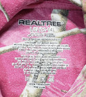 Realtree  Junior Size Large 12-14 Pink Camo Pullover Long Sleeve Hoodie