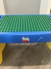 1998 Lego Duplo Lap Table Portable Desk Storage Bins Compartments Blue   Green