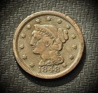1848 Braided Hair Large Cent  Extremely Fine Xf Details
