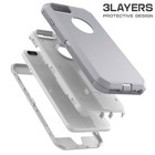 Gray For Apple Iphone 6 6s 7 8 Plus Hard Case Shockproof Cover Screen Protector