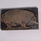Hog Or Pig Sow Boar Or Whatever Vintage Letterpress Printers Block Antique 