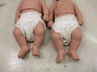 Simulaids Sani-baby Infant Cpr Training Manikins Medical Emt Nursing Lot Of 2