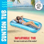 Inflatable Tanning Pool Lounge Float   Personal Pool Lounger   Tanning Pool