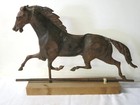 Copper Painted Horse Weathervane Late 19th C 