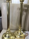 A Pair Of Vintage Brass Lamps  both Lamps Work Great  25    Tall