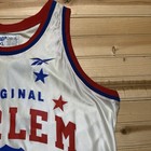 Vintage Harlem Globetrotters Mens Xl White Basketball Jersey Reebok  27
