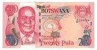 Botswana 20 Pula  2004  - Motsete ostrich mining p27a  B121a Unc