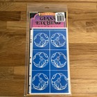 Vintage Armour Rub n etch Glass Etching Stencils Santa Circle 20-0372
