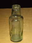 Vintage Old 7 3 4  High Cross On Bottom Green Bottle