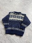 Dale Of Norway Vintage Knited 100 wool Sweater Reindeer Kids Size 8y