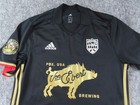 Portland Timbers Jersey Womens Large Black  7 Lassiter Adidas Climacool Mls Beer