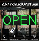 Open Signs For Business neon Open Sign Led 20x7 Inch With Remote Control brig   