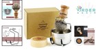 Badger Hair Shaving Brush Wood Handle Goat Milk Soap Stand   Bowl Gift