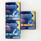 3x New Nicoderm Cq Nicotine Patch 21mg   14mg Step 1 2 Clear Patches 6-week Kit