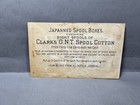 Clarks Ont Spool Cotton Japanned Spool Box Girl Dog Victorian Trade Card
