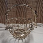 Godinger Silver Art Co  Ltd  Silver Plate Basket With Grapevine Design Set Of 2